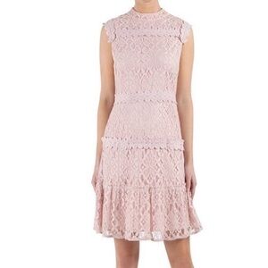 Julia Jordan blush pink lace dress